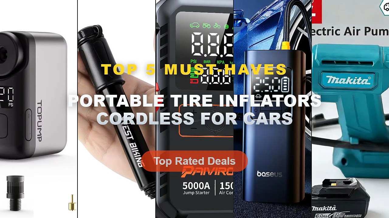 Ultimate Guide to the Best Portable Tire Inflators Cordless For Cars