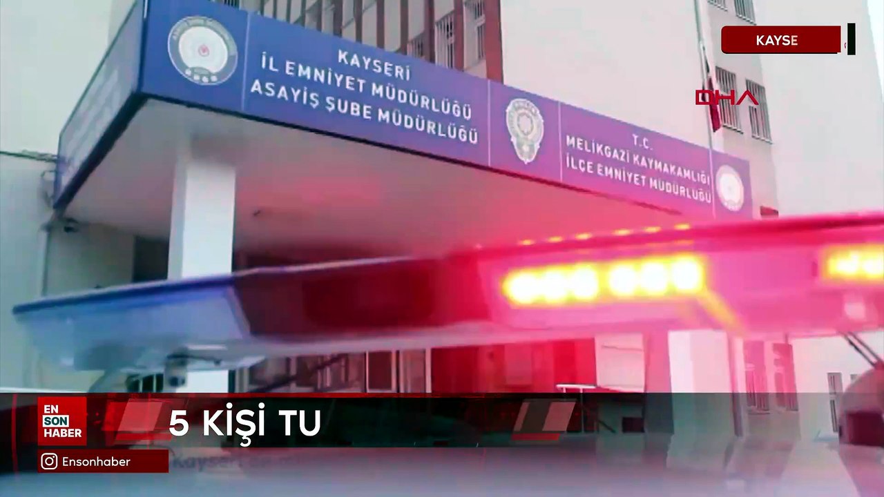 Kayseri’de milyonluk ziynet eşyası hırsızlığına 5 tutuklama