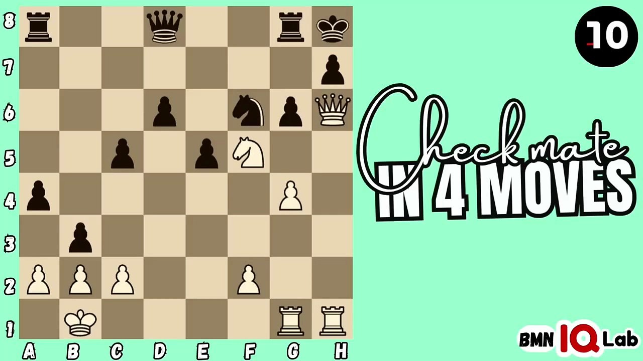 #BrilliantIdea ‼️🧠 Can you checkmate in 4 moves? (Part 58) (White to play)♟️