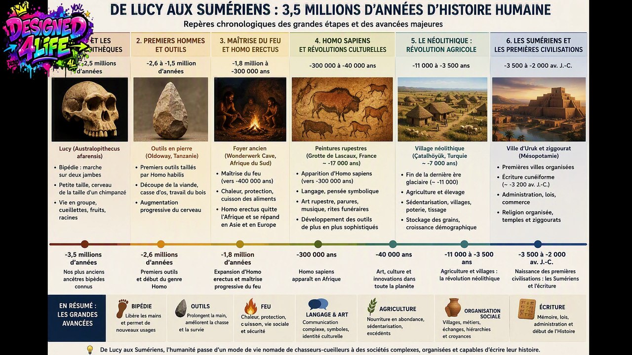History humanity histoire resumé de l'humanité