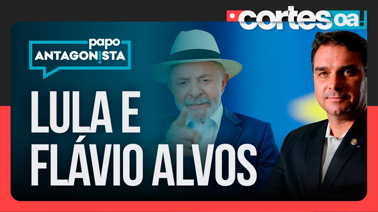 Lula e Flávio Bolsonaro concentram críticas de adversários durante sabatina de O Antagonista