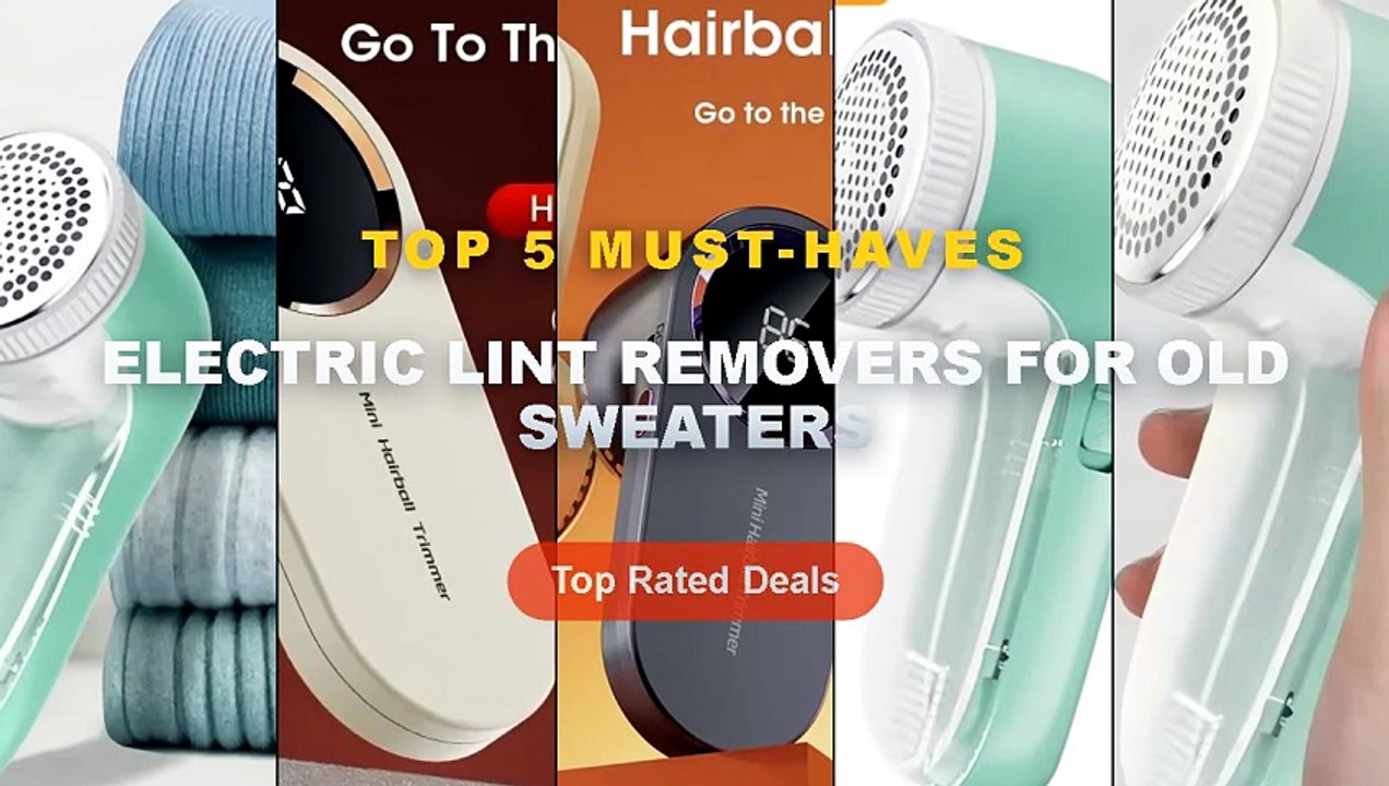 Top 5 Best Electric Lint Removers For Old Sweaters (Must Have!)