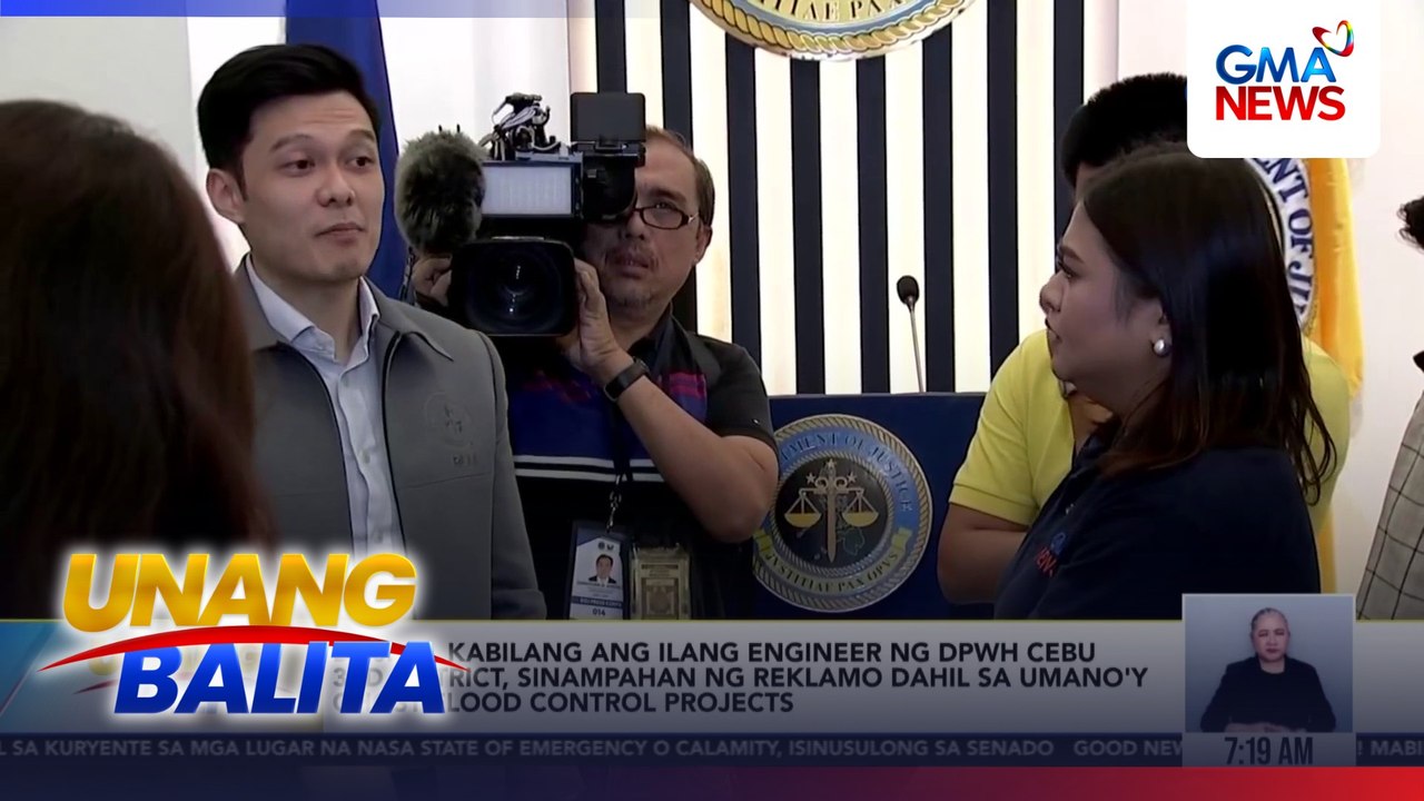 DOJ - 20, kabilang ang ilang engineer ng DPWH Cebu 3rd Dist., sinampahan ng reklamo dahil sa umano'y ghost flood control projects | Unang Balita