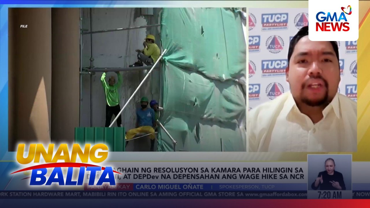 Panayam kay Carlo Miguel Oñate, spokesperson, TUCP (August 5, 2026) | Unang Balita