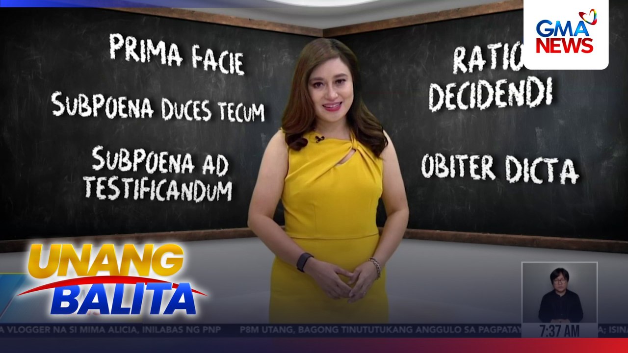 Maraming legal terms ang naririnig ng publiko sa impeachment trial ni VPSD. Ano ba ang ibig sabihin ng mga iyan?  | Unang Balita
