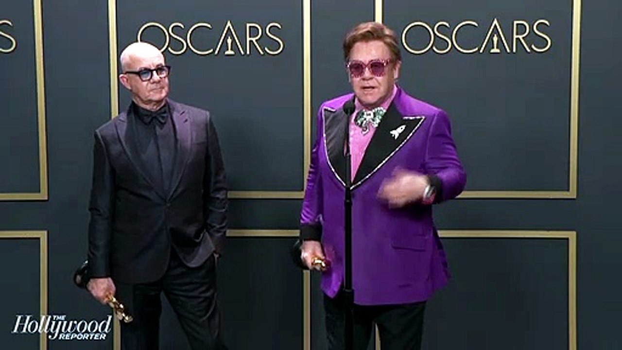Elton John and Bernie Taupin Discuss Best Original Song Win for 'Rocketman' Backstage at Oscars 2020 [Full Movie]