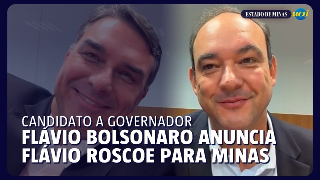 Flávio Bolsonaro anuncia Flávio Roscoe como candidato do PL em Minas