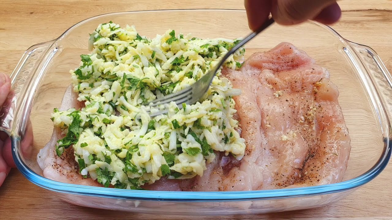 Schnell und einfach Hähnchenfilet Rezept zum Abendessen, ein Rezept für die Faulen