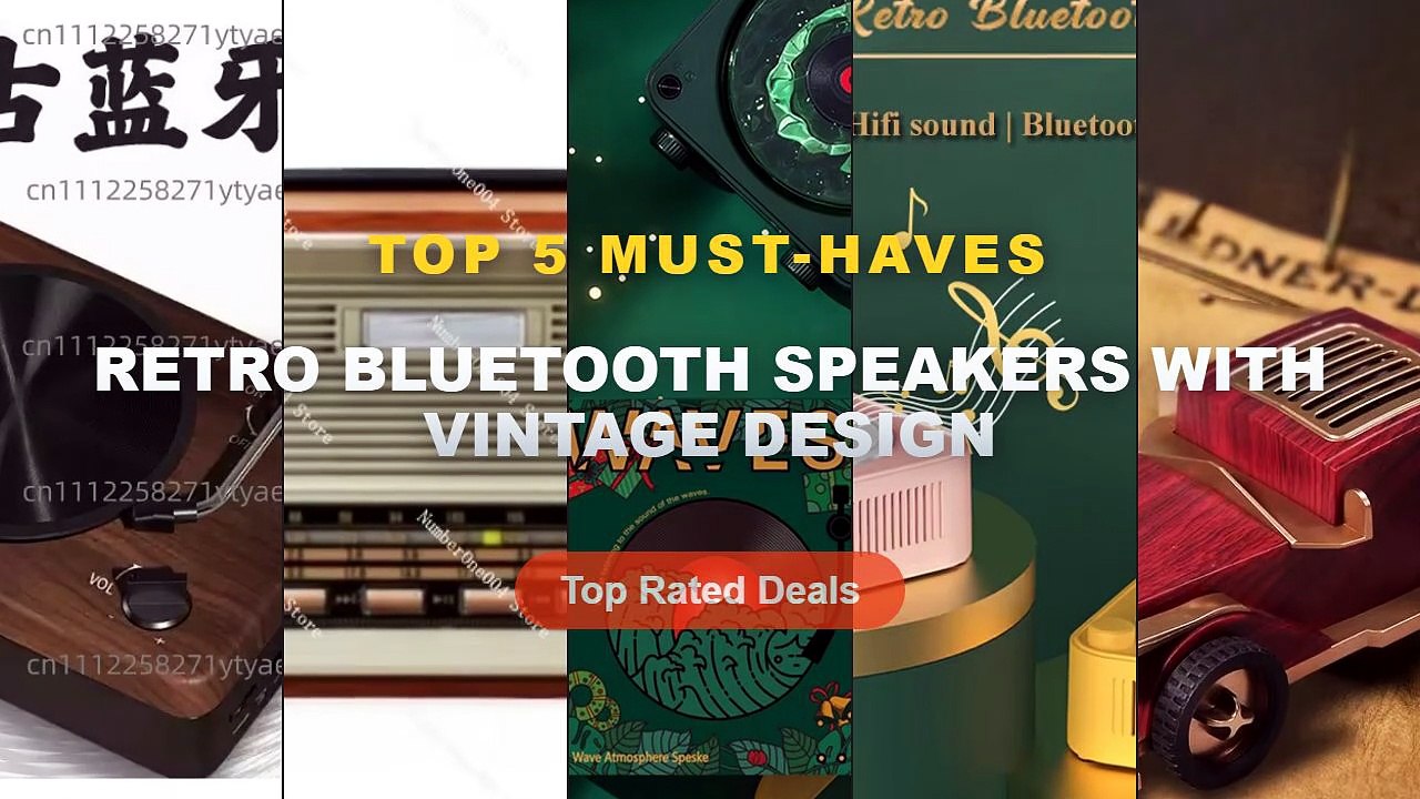 Ultimate Guide to the Best Retro Bluetooth Speakers With Vintage Design - BT330 Wireless Bluetooth Speaker: Desktop Mini...