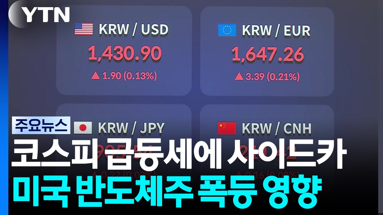코스피 급등세에 매수 사이드카...코스닥도 상승 / YTN