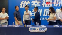 江啟臣公布競選官網 「台中味」 被追問食安「踢皮球」閃躲稱趕時間