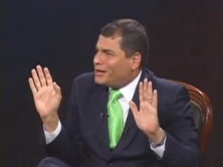 Ecuador, Assc. de canales entrevistan Rafael Correa 3