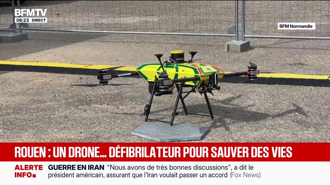 Rouen: le CHU vient d'inaugurer un drone d'urge...
