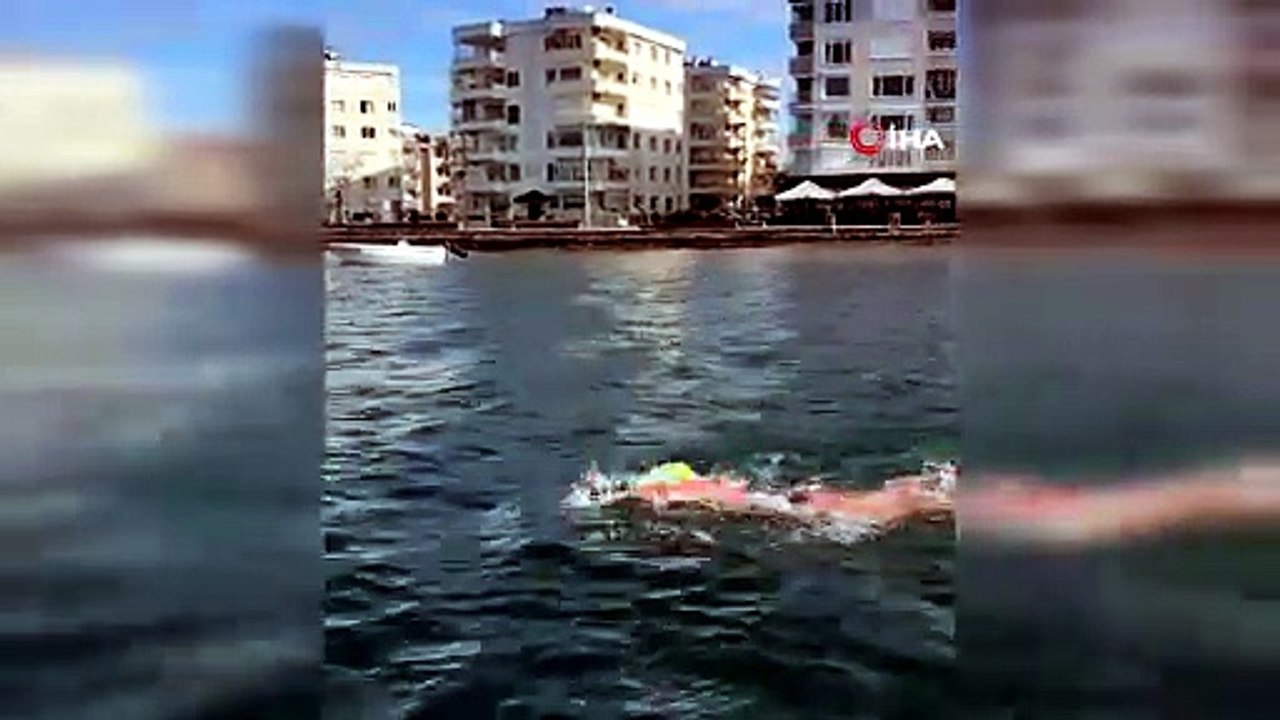Türk ultramaraton yüzücüsü Melisa Uluarslan, Kuzey Kanalı’nı geçti | Ajansspor | IHA