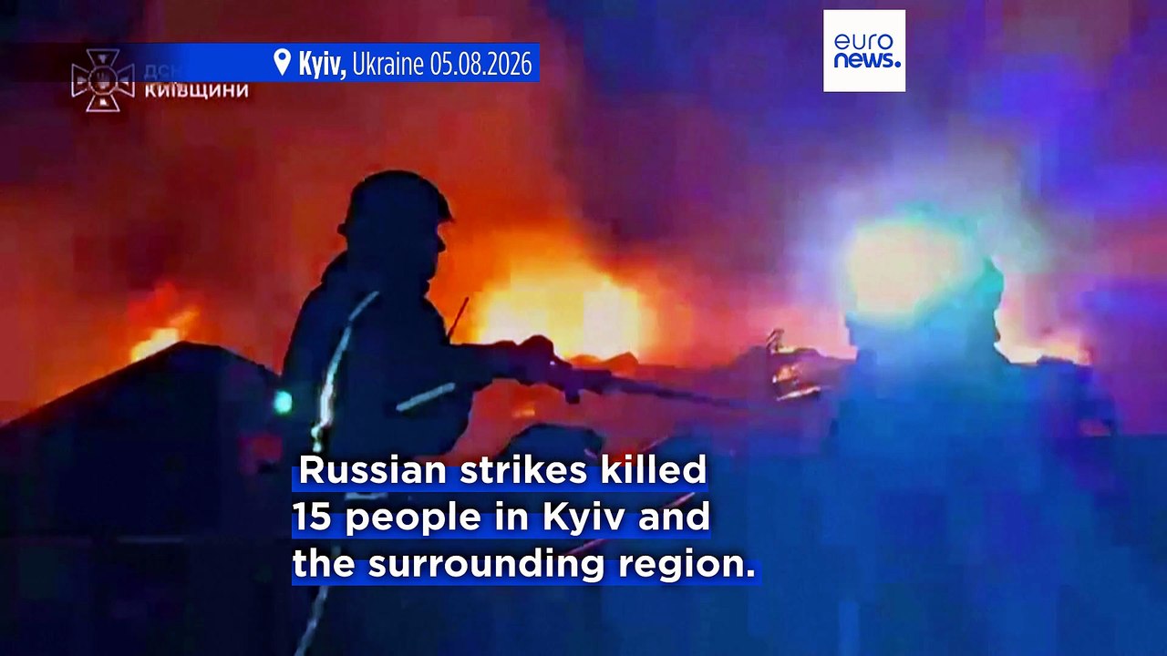 Russian overnight barrage on Ukraine kills at least 17 in Kyiv and surrounding region