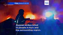 Russian overnight barrage on Ukraine kills at least 17 in Kyiv and surrounding region