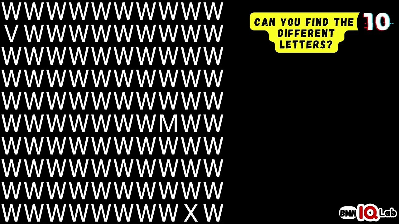 #EyesNeedAnUpdate 😒😂 Can you find the different Letters? (Part 11) 🔤