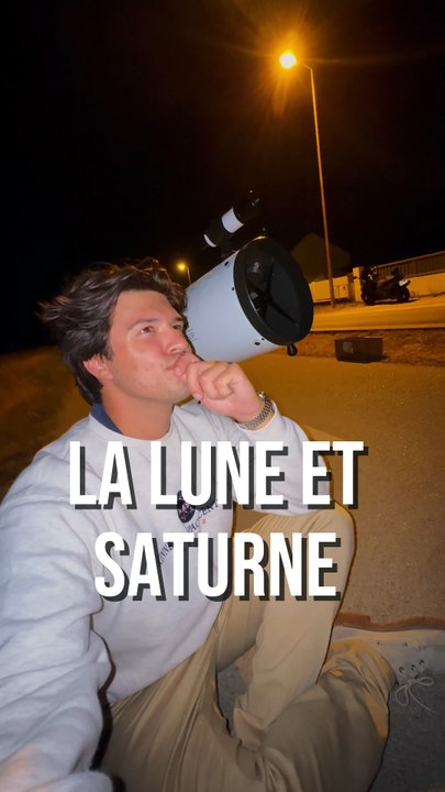 LA LUNE ET SATURNE AU TÉLÉSCOPE