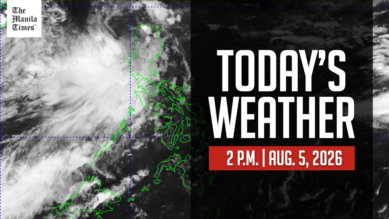 Today's Weather, 2 P.M. | Aug. 5, 2026