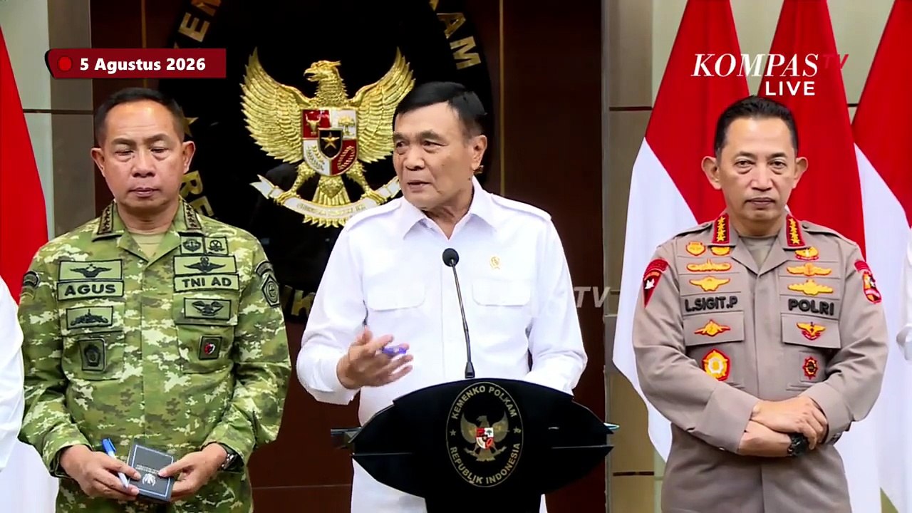FULL! Menko Polkam Bicara Soal Hoaks, Mal Dipagar, Demonstrasi hingga Konflik Sosial di Papua