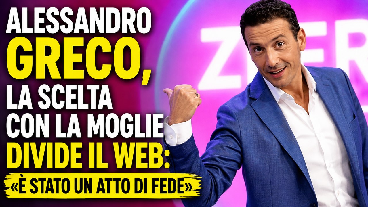 Alessandro Greco, la scelta con la moglie divide il web «È stato un atto di fede»