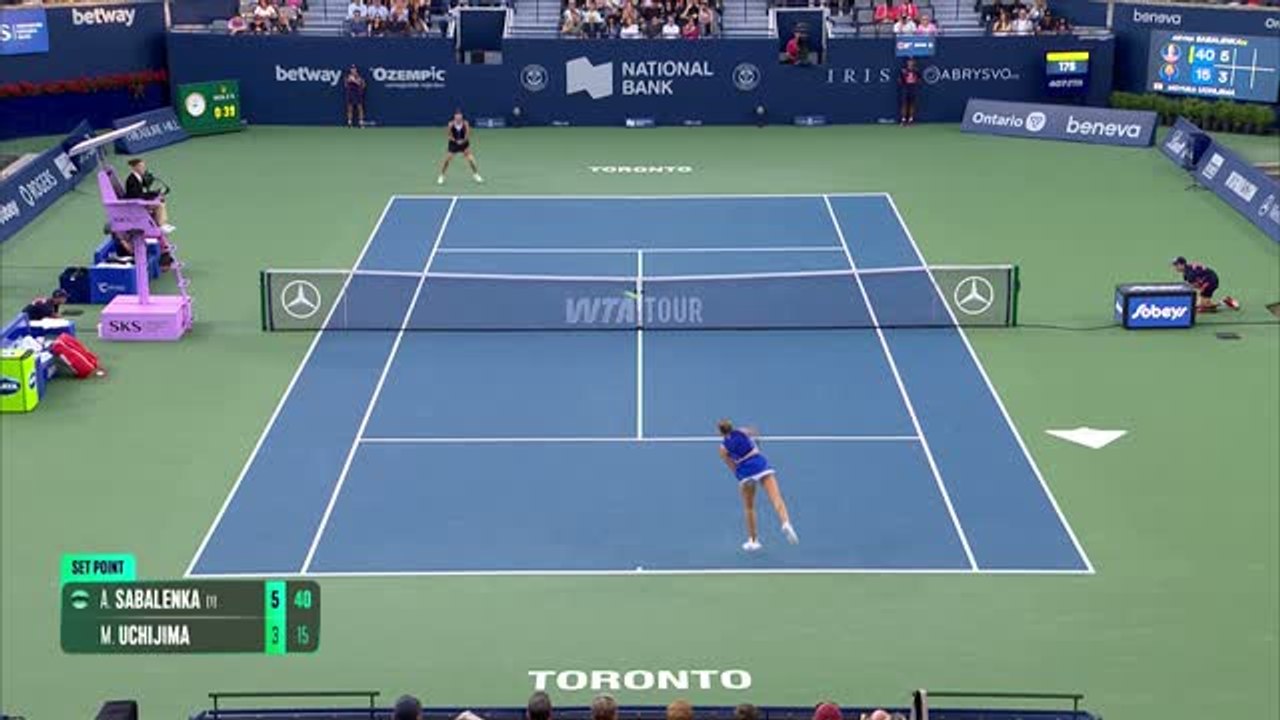 Toronto - Sabalenka écarte Uchijima pour son entrée en lice