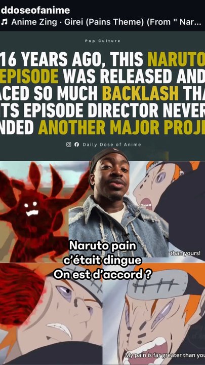 Naruto vs pain c’était dingue