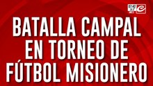 Fútbol violento: se desconocieron y protagonizaron tremenda batalla campal
