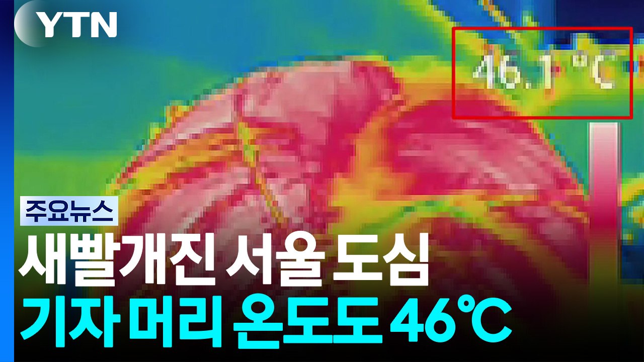 새빨개진 서울 도심...기자 머리 온도도 46℃ / YTN