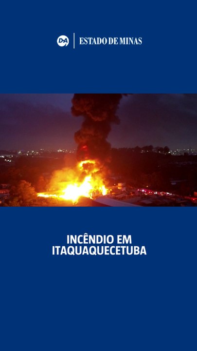 Incêndio de grande escala em Itaquaquecetuba