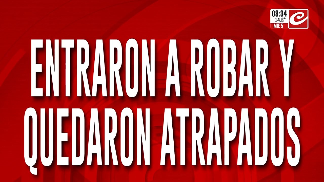 Entraron a robar y quedaron atrapados en la vivienda: hay heridos