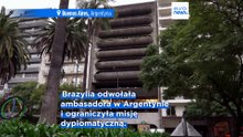 Stosunki dyplomatyczne Brazylii z Argentyną obniżone do szczebla chargé d'affaires