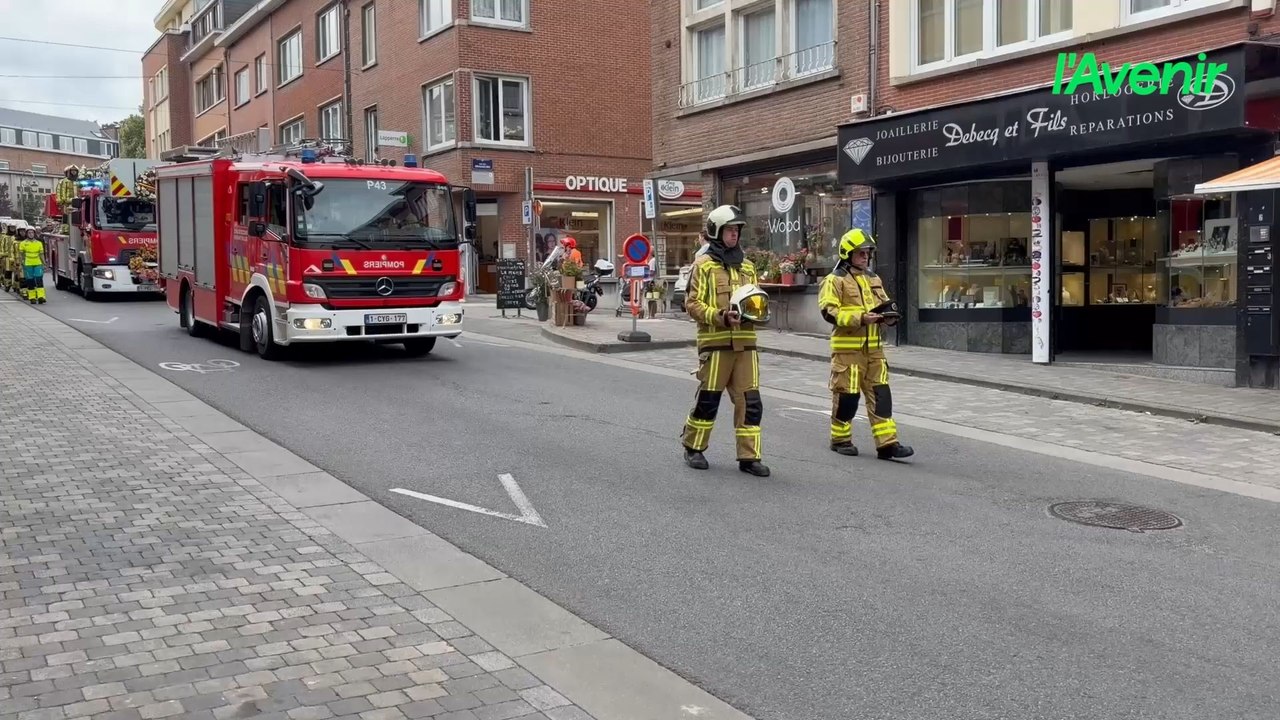 Funérailles de Rudy Boucquiaux, pompier de Nivelles mort en intervention