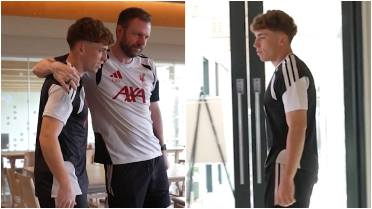 ¡El primer campeón del mundo se incorpora a su club! Víctor Muñoz, en su primer día de entrenamiento con Liverpool