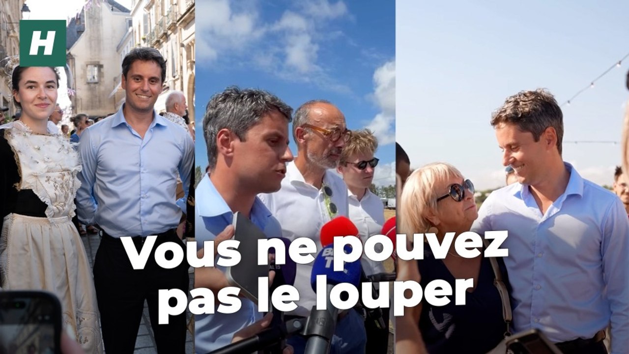 Des gens du voyage au bien-être animal, Gabriel Attal, le candidat qui profite de l'été pour être partout