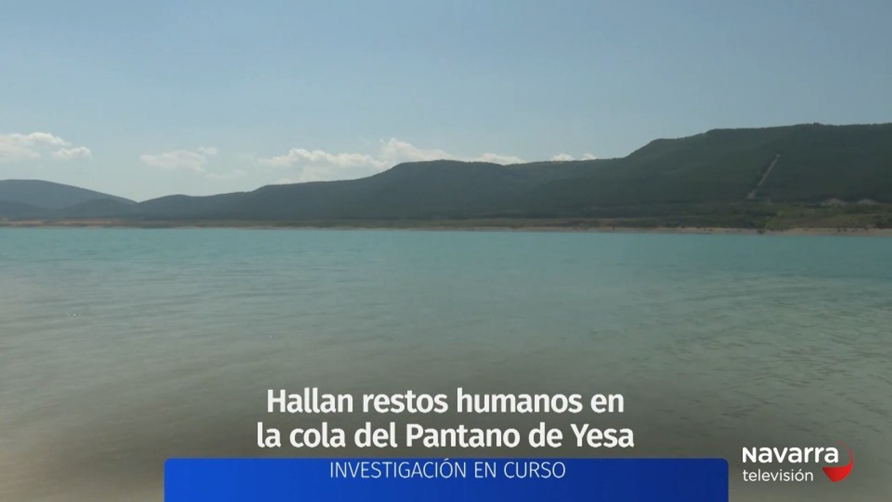 Hallados restos humanos en el embalse de Yesa