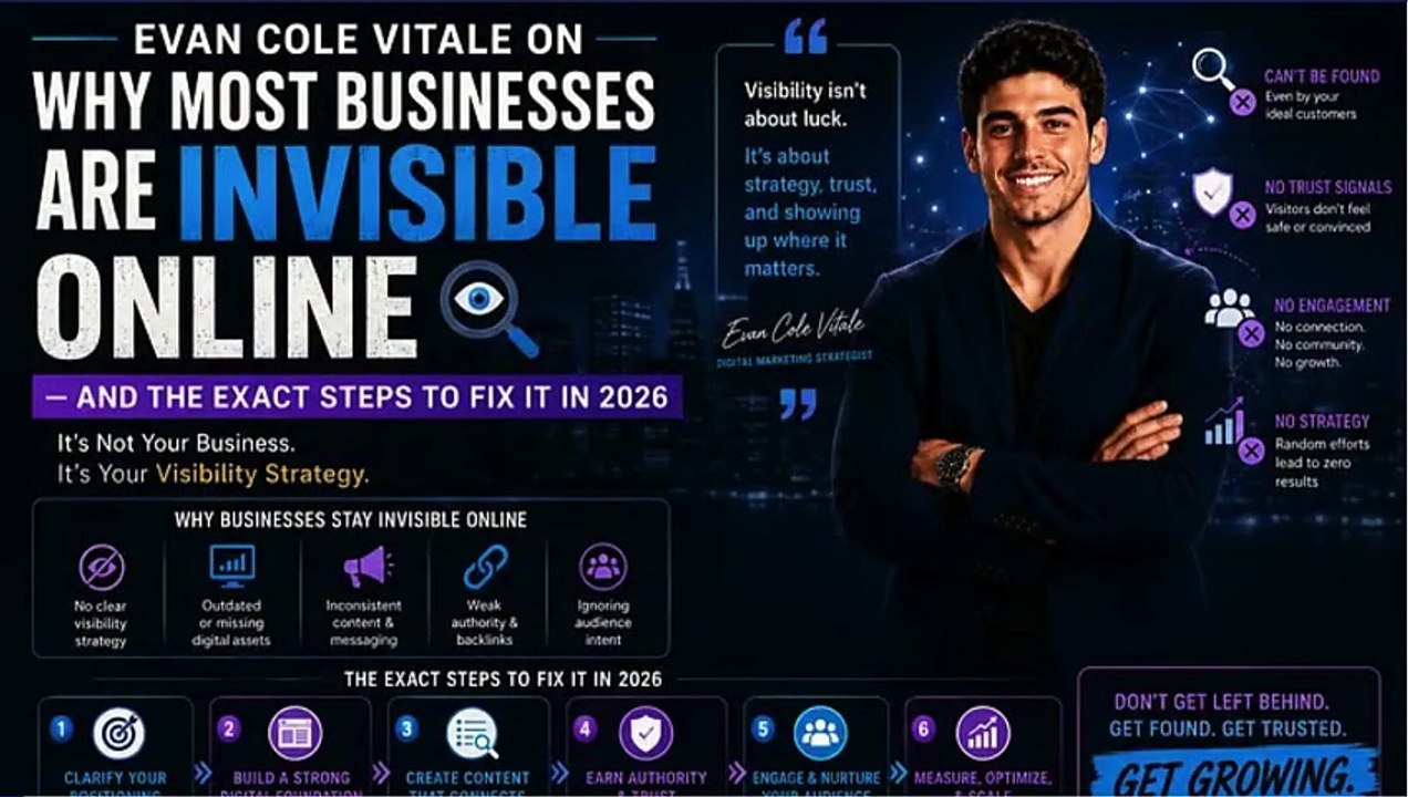 Evan Cole Vitale on Why Most Businesses Are Invisible Online — And the Exact Steps to Fix It in 2026