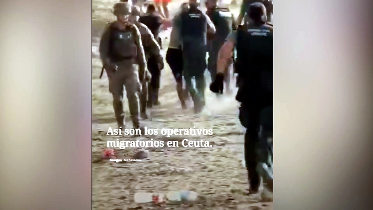 El comentario de un militar español a uno de los inmigrantes que entraron en Ceuta