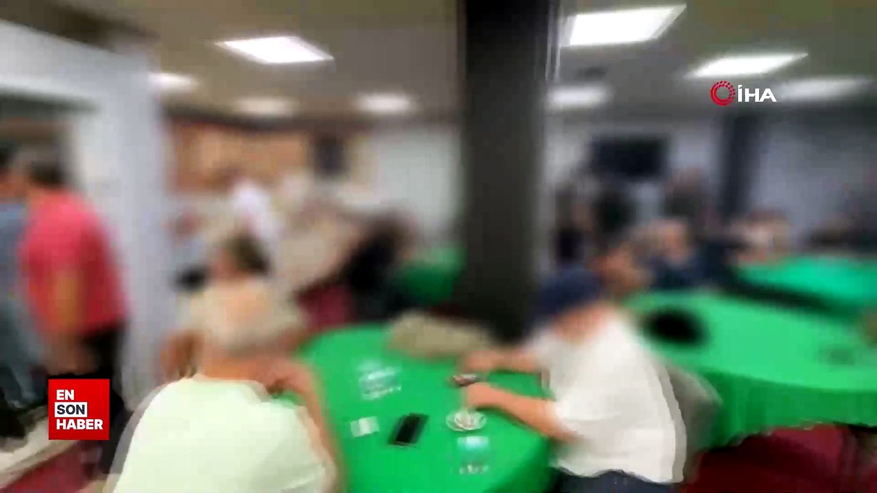 Manisa'da düğün salonu görünümlü kumarhaneye baskın