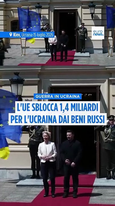 Von der Leyen: “La Russia deve pagare”. Dall’UE 1,4 miliardi per l’Ucraina dai profitti degli asset congelati