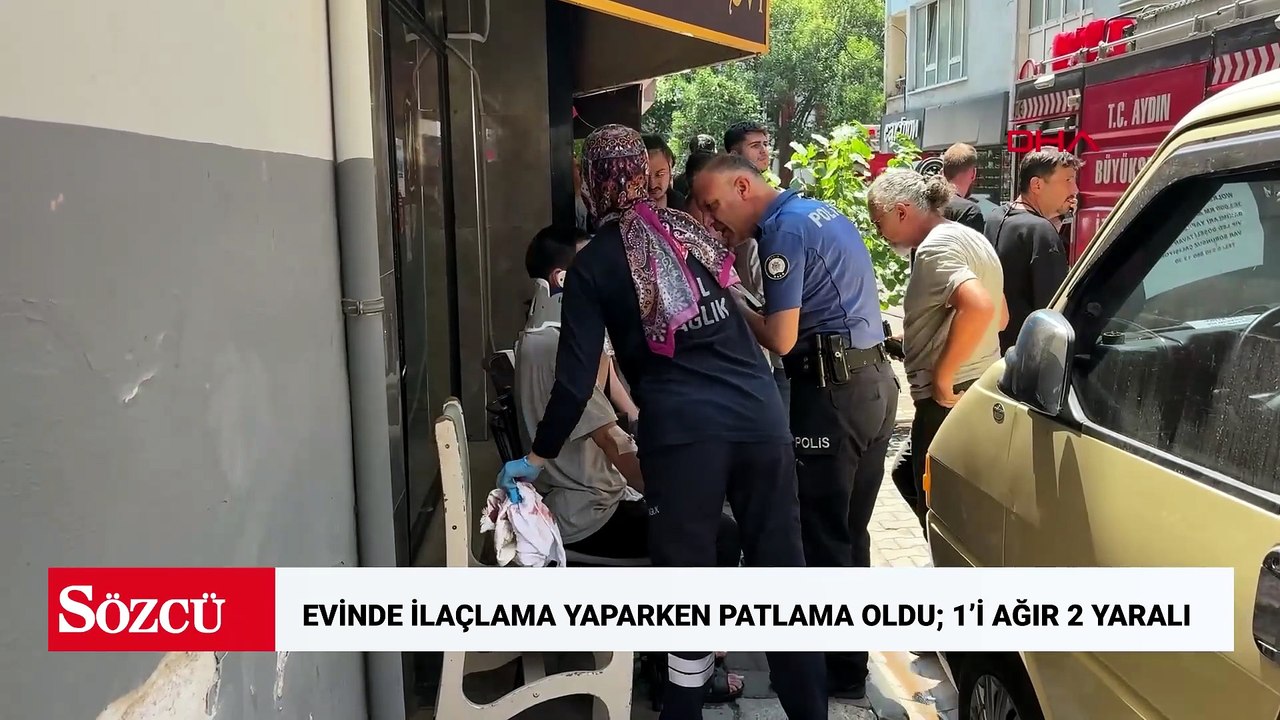 Evinde ilaçlama yaparken patlama oldu; 1’i ağır 2 yaralı