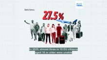 As many Europeans jet off for the summer, how many citizens can't afford a holiday away?