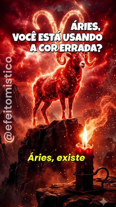 ♈ A COR DA VELA QUE DESPERTA O PODER DE ÁRIES!