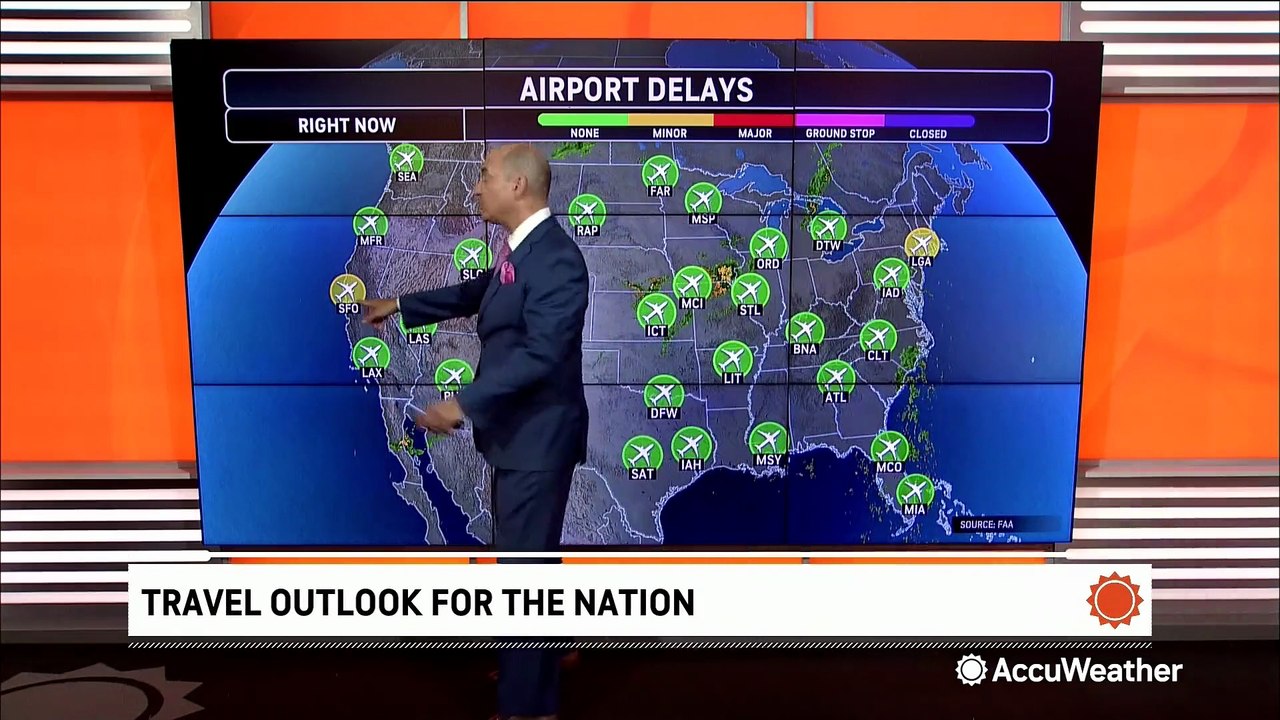 Here's your travel forecast for Aug. 5