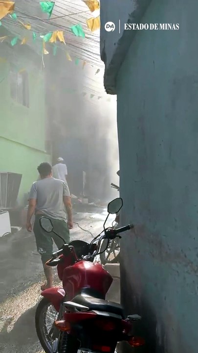 Incêndio no bairro Serra deixa duas crianças feridas