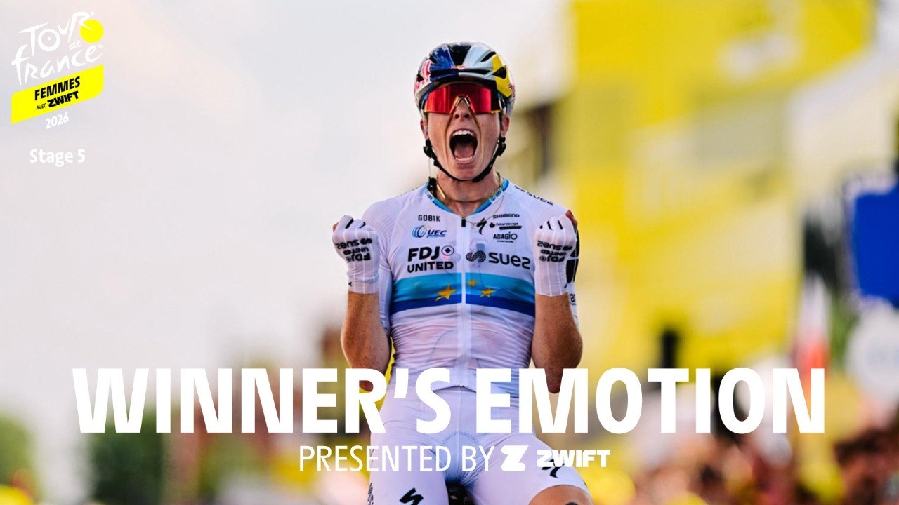 Tour de France Femmes avec Zwift 2026 - Stage 5 Winner's emotion
