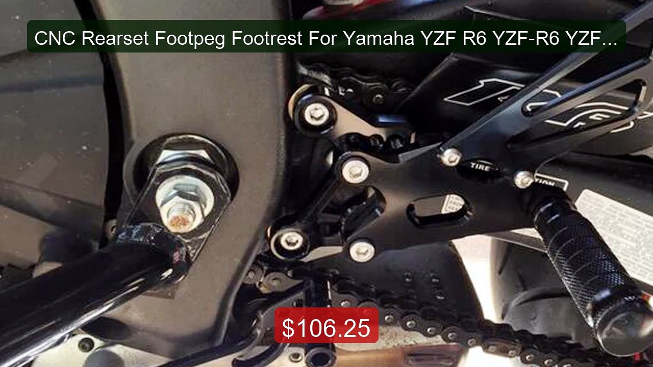 CNC Rearset Footpeg Footrest For Yamaha YZF R6...