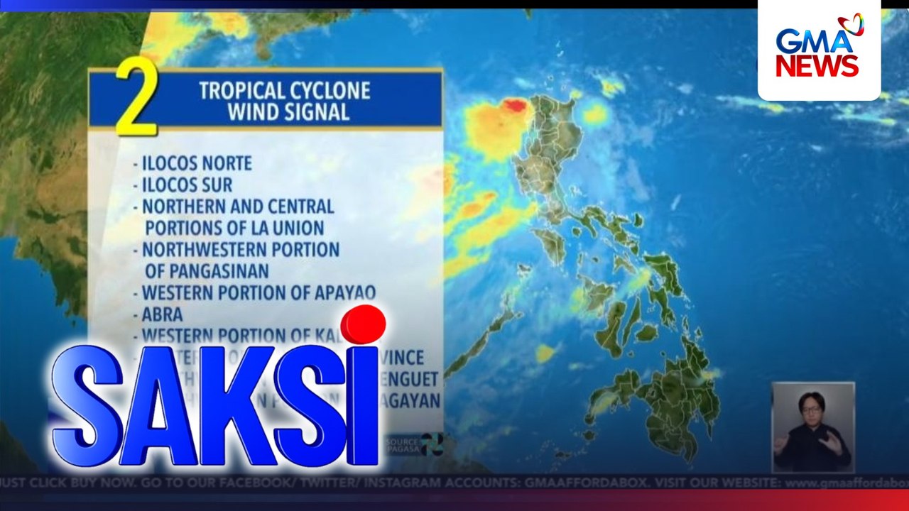 Bagyong Maymay -- Ilang lugar, itinaas sa Signal No. 2 | Saksi