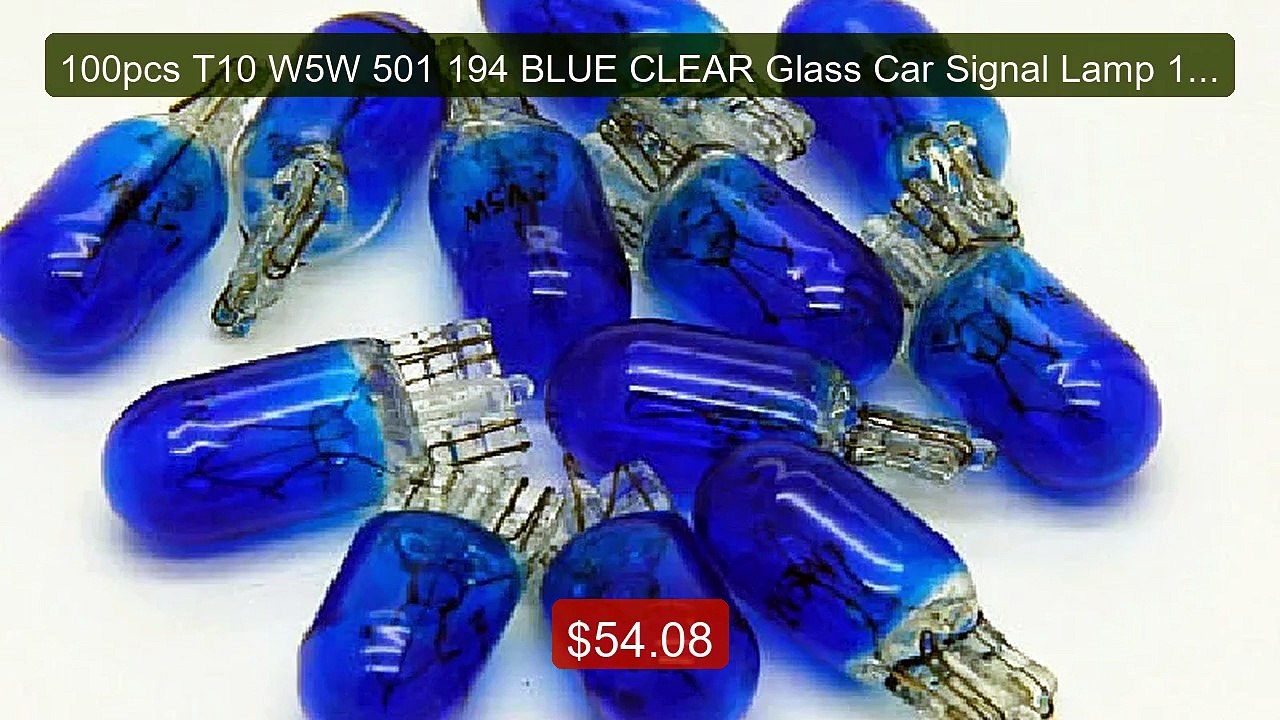 100pcs T10 W5W 501 194 BLUE CLEAR Glass Car Signal Lamp 12V5W Auto... -- Best Deal 2026 | Shop Now!