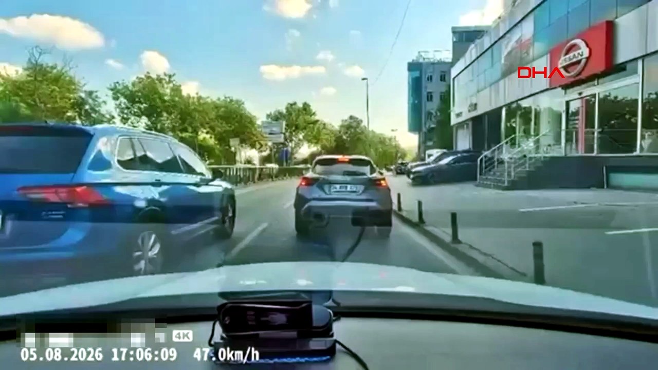 Eyüpsultan'da trafikte tartıştığı sürücünün önünü kesti: 'Canım burnumda, kafanı keserim'